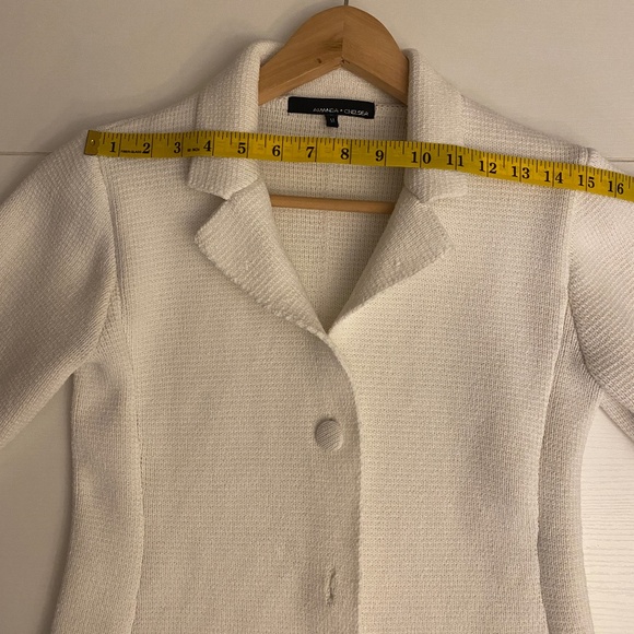 Amanda & Chelsea Knit Sweater Cardigan Textured Cotton Size Medium - Picture 13 of 14
